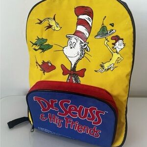 Dr. Seuss Yellow and Blue Backpack